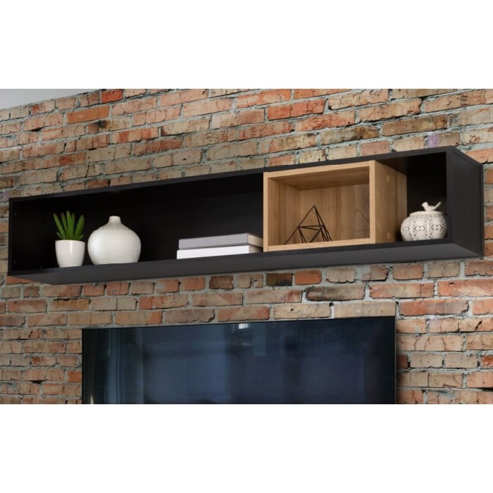 High Rock Wall Shelf 150W Blackriviera Oak Living Suites Living The