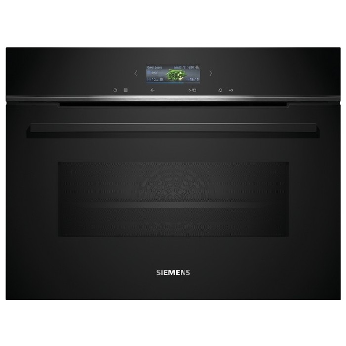 Siemens Iq700 Built In Compact Oven With Microwave Function 60 X 45 Cm Black Cooking White Goods