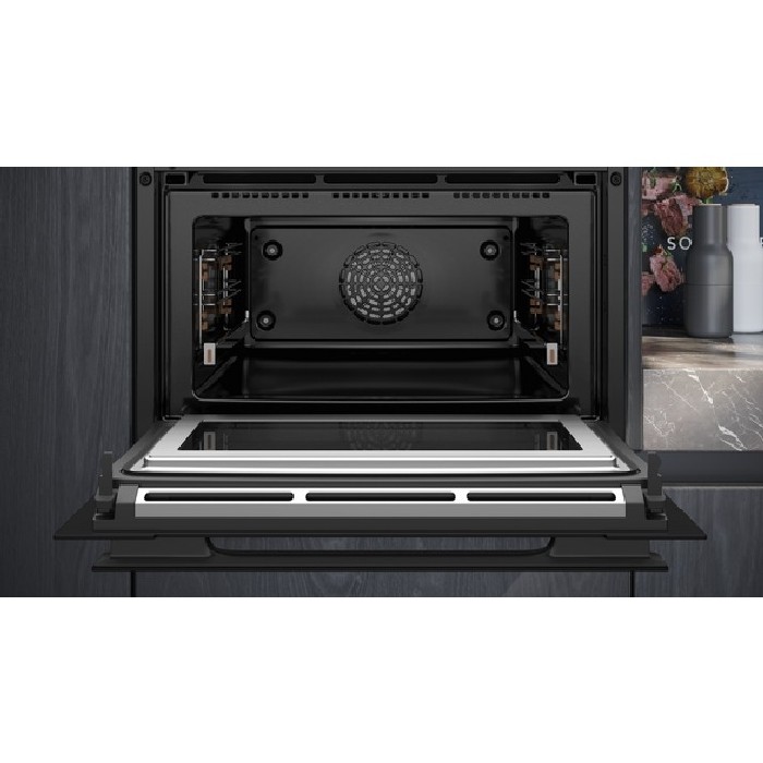 Siemens Iq700 Studioline Built In Compact Oven With Microwave Function 60 X 45 Cm Black Ovens
