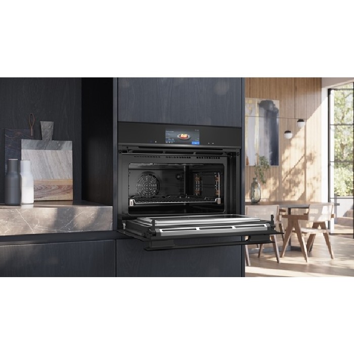 Siemens Iq700 Studioline Built In Compact Oven With Microwave Function 60 X 45 Cm Black Ovens