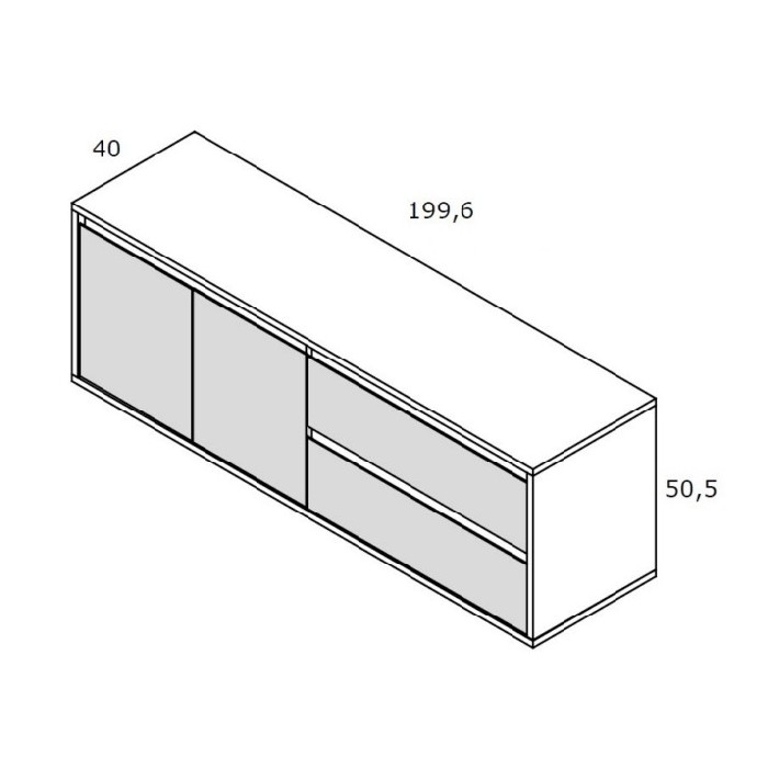 Kira Tv Table Robleebony 200Cm Tv Tables Living The Atrium