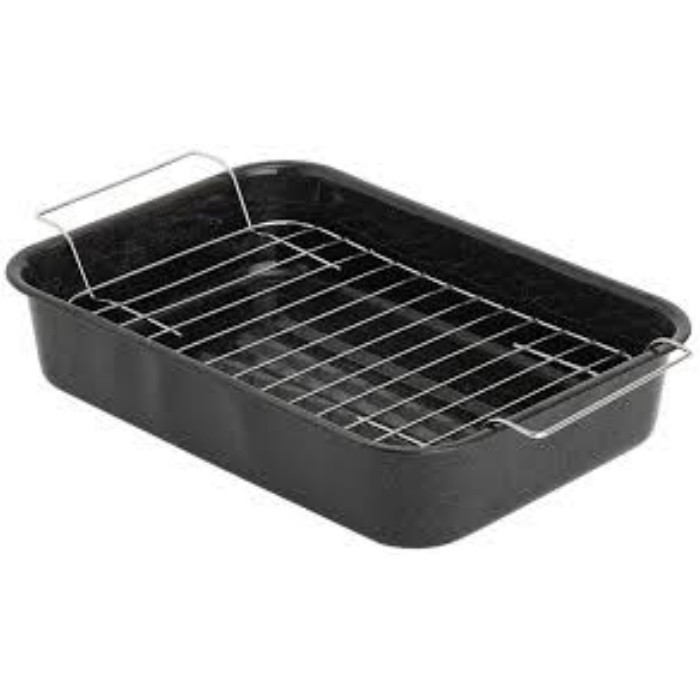 kitchenware/dishes-casseroles/russell-hobbs-roaster-with-rack-enamel