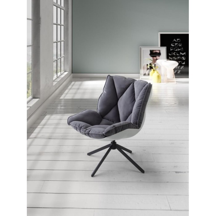 sofas/designer-armchairs/promo-dupen-armchair-with-white-polypropylene-shell-and-velvet-upholstery-in-grey