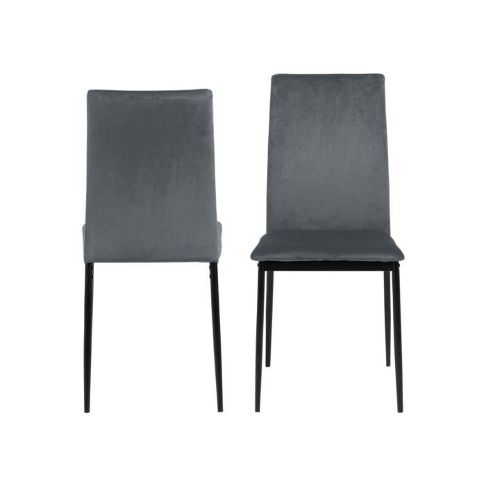 Demina Dining Chair Dublin Fabric Dark Grey Dining Chairs Dining The