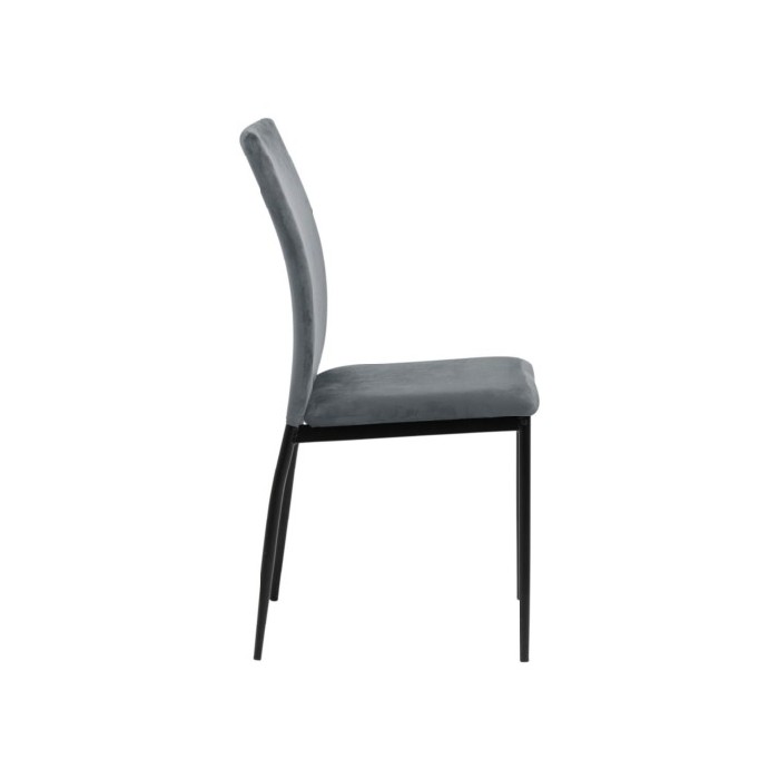 Demina Dining Chair Dublin Fabric Dark Grey Dining Chairs Dining The