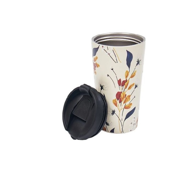 kitchenware/picnicware/beige-flowers-thermal-cup