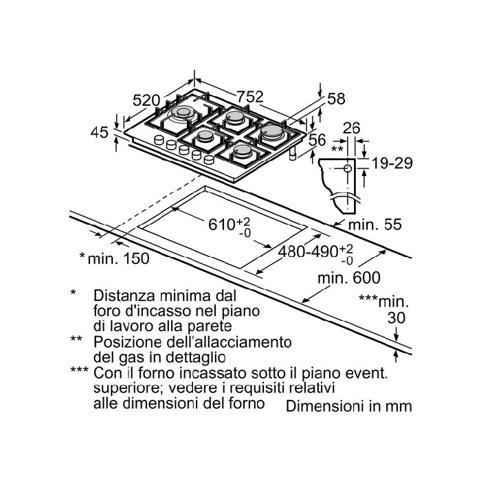 Siemens Iq500 Tempered Glass Gas Hob 75Cm Hobs White Goods The Atrium