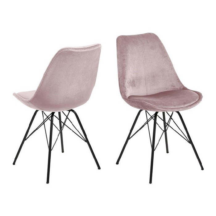 Eris Vic Fabric Dusty Rose Dining Chair Dining Chairs Dining The Atrium