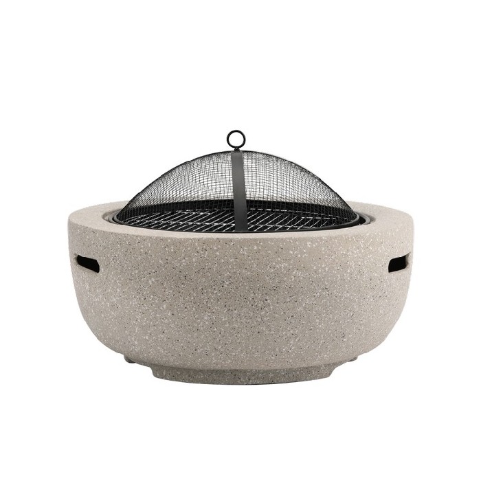 outdoor/firepits/magnesia-stone-round-fire-pit-with-cooking-grid-60cm