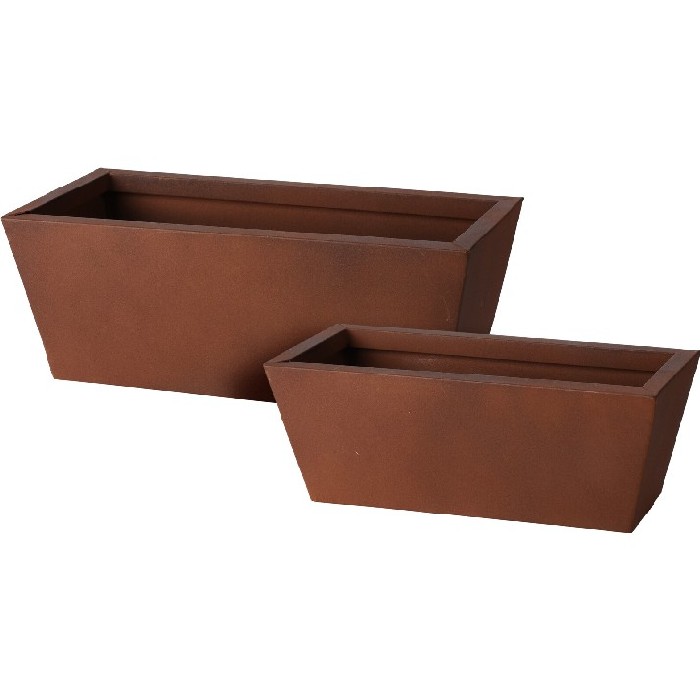 Planter Metal Rectangular Pots Planters Troughs Gardening The Atrium