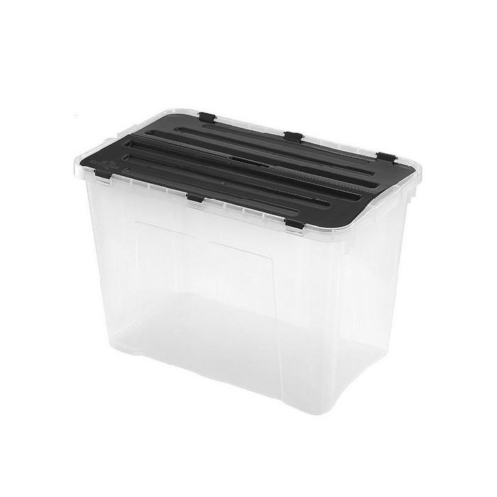household-goods/storage-baskets-boxes/heidrun storage-box-with-split-lid-black-60l