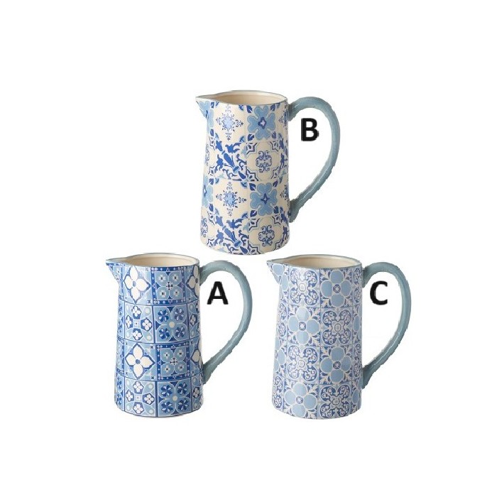 home-decor/vases/mix-of-3-blue-ceramic-jugs-3assorted