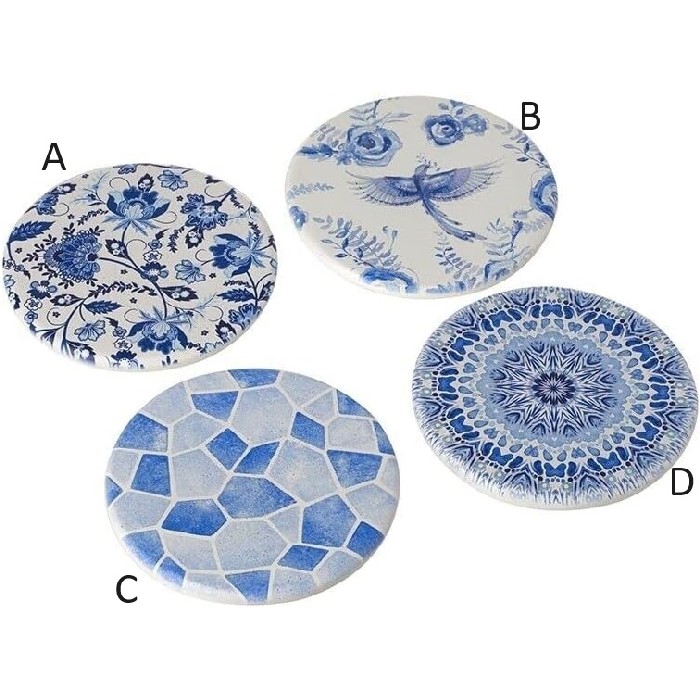 tableware/placemats-coasters-trivets/heaven-sends-blue-and-white-coasters-4-assorted-singles