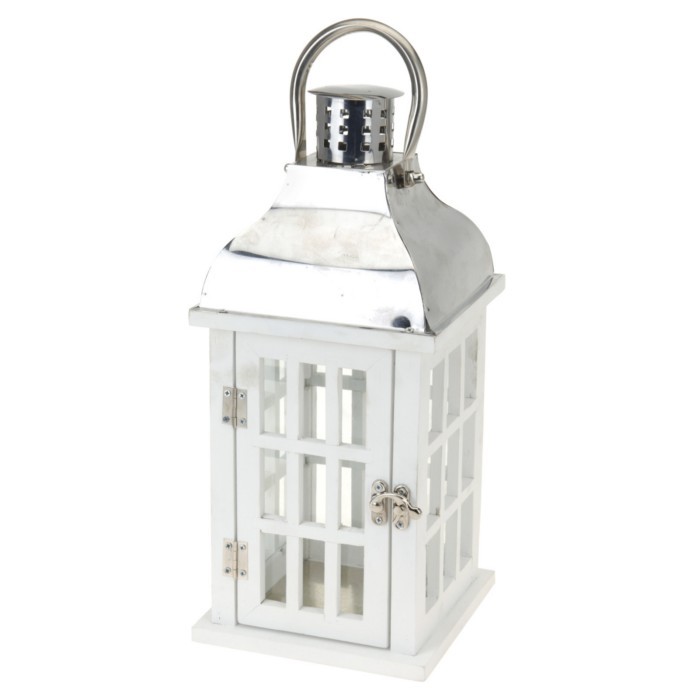 home-decor/candle-holders-lanterns/wooden-lantern-white-17cm-x-17cm-x-39cm