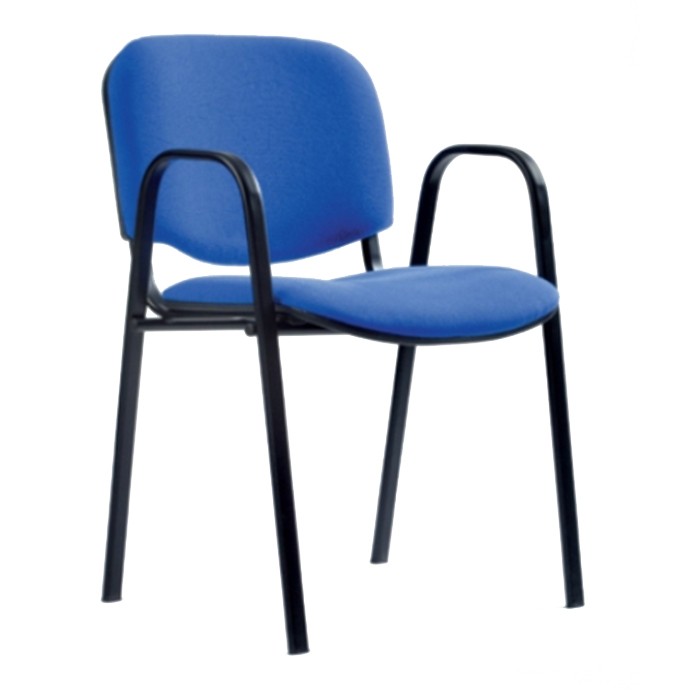 isochairwitharmsfabricblue officechairs office The Atrium