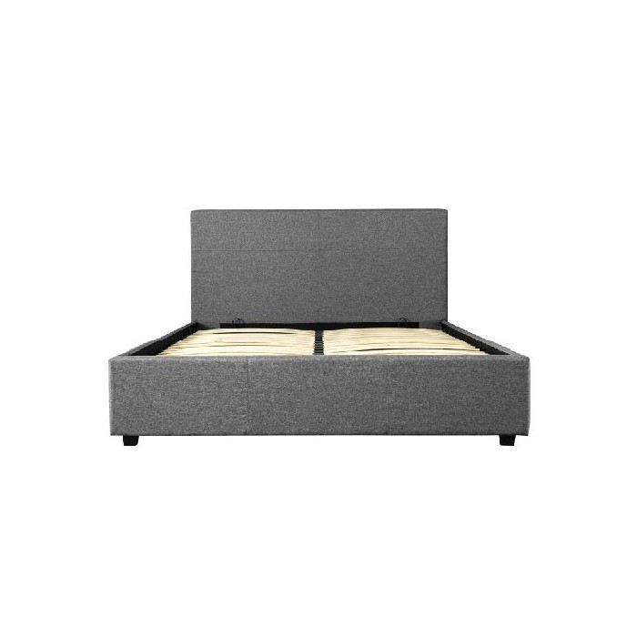 Jyb819 Storage Bed For 150X200 Mattress Upholstered In Grey Fabric 881