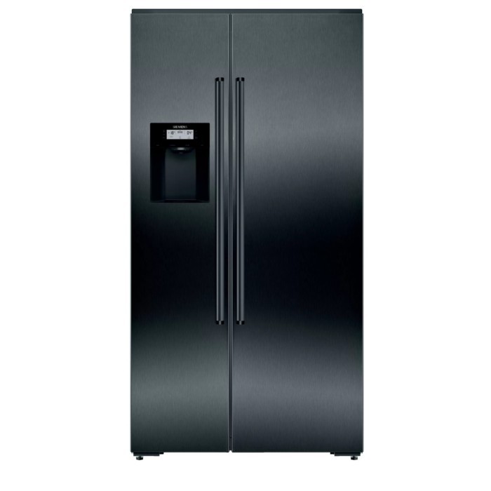 Siemens black clearance fridge freezer