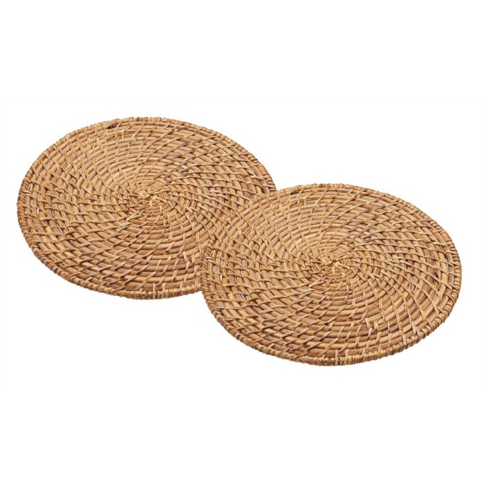tableware/placemats-coasters-trivets/kitchen-craft-placemats-2pc-bamboo-rattan