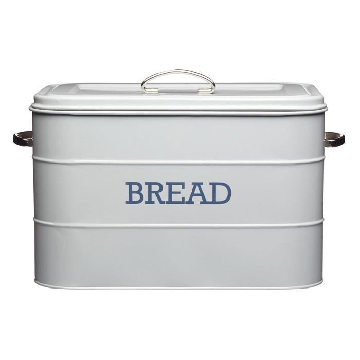 Bread Bin Grey Food Storage Kitchenware The Atrium