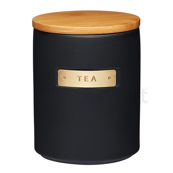 kitchenware/food-storage/kitchen-craft-tea-cannister-black-and-gold