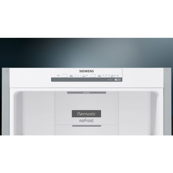 Siemens Iq300 Free Standing Fridge Freezer 186 X 60 Cm Inox Easy Cln