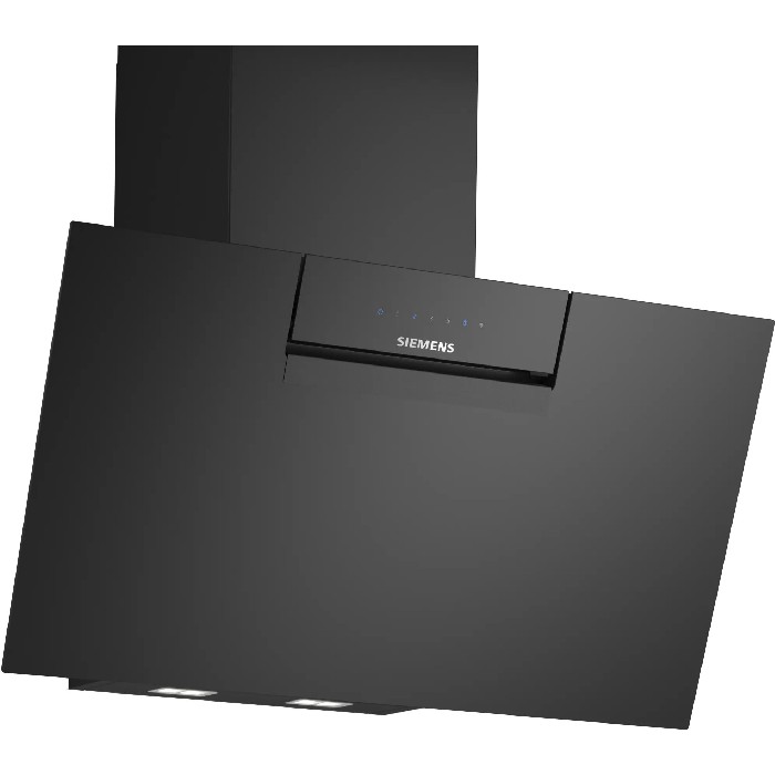 Siemens Lc87kfn60 Iq300 Wall Mounted Cooker Hood 80Cm Clear Glass Black