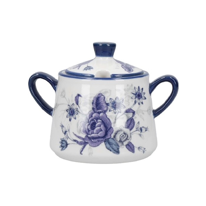 kitchenware/tea-coffee-accessories/london-pottery-blue-rose-sugar-bowl-with-lid