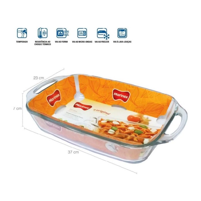Marinex Rectangular Glass Baking Dish Dishes Casseroles Kitchenware The Atrium