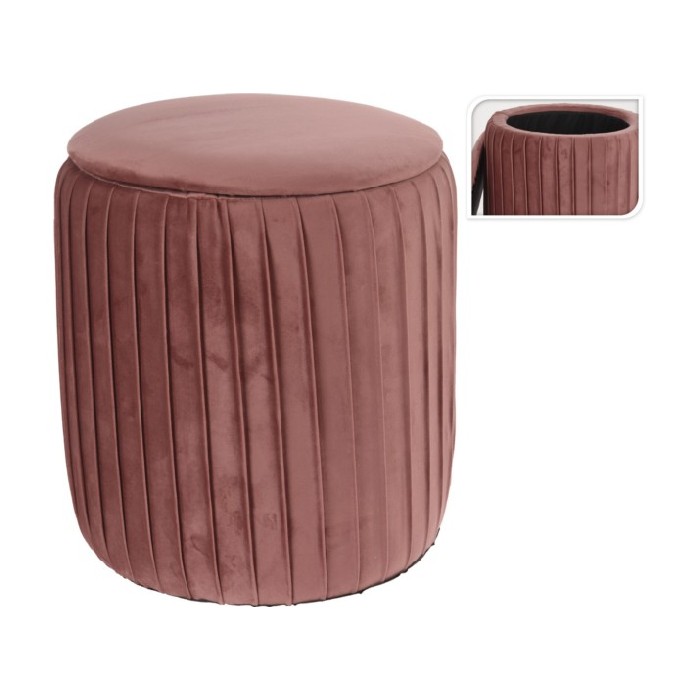 living/seating-accents/stool-velvet-39cm-pink-pleated