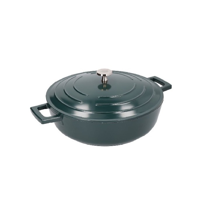 kitchenware/dishes-casseroles/masterclass-cast-aluminium-shallow-casserole-dish-4l-hunter-green