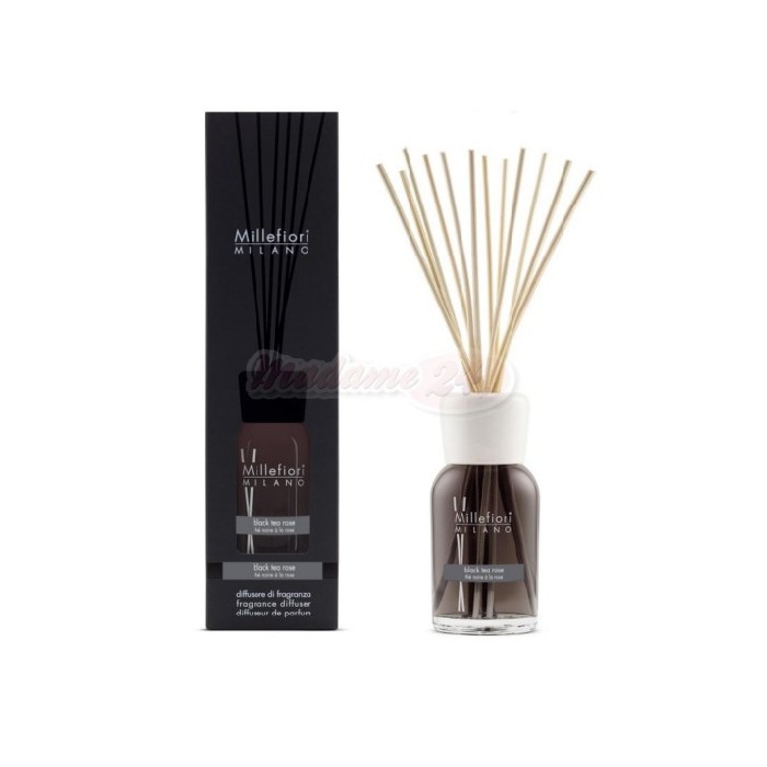home-decor/candles-home-fragrance/millefiori-diffuser-with-reeds-100ml-black-tea-rose
