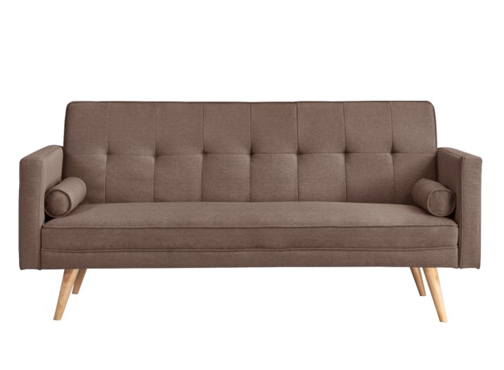 Promo 3 Seater Sofa Bed Brown Fabric A2, Brown Fabric Sofa Bed