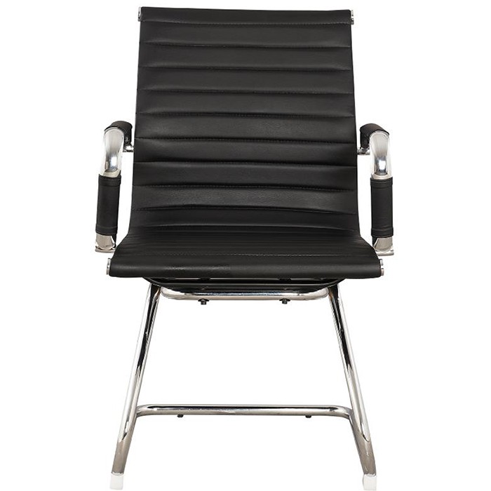 visitorchairblackpu officechairs office The Atrium