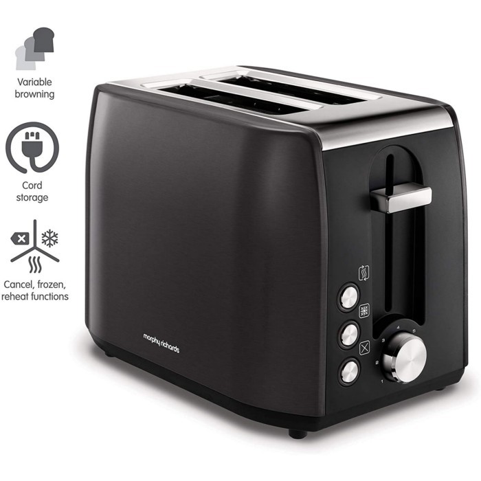 morphyrichardsequipstainlesssteelblack2slicetoaster toasters