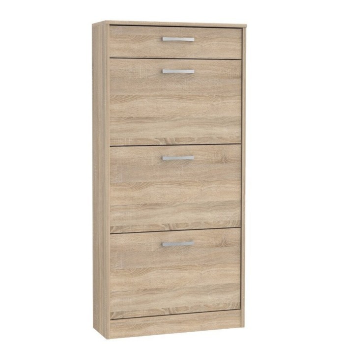 household-goods/shoe-racks-cabinets/shoe-cabinet-with-3-flaps-1-drawer-oak-58cm-x-20cm-x-127cm