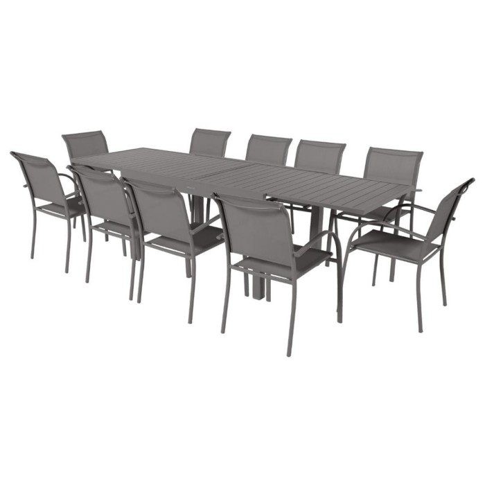 Seater Dining Set With Extendable Table, Extendable Outdoor Dining Table For 10