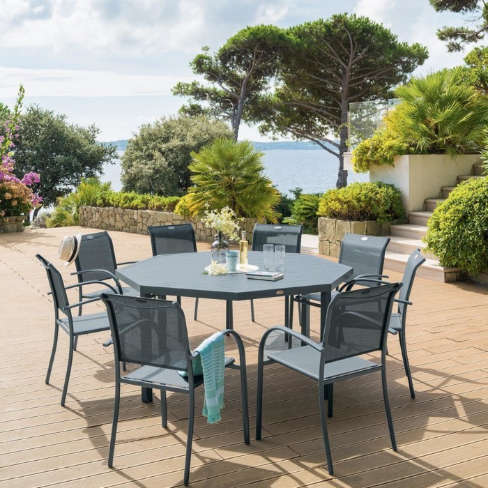 hespéridepiazzaoctagonal8seatertable158x73cm outdoorfurniture
