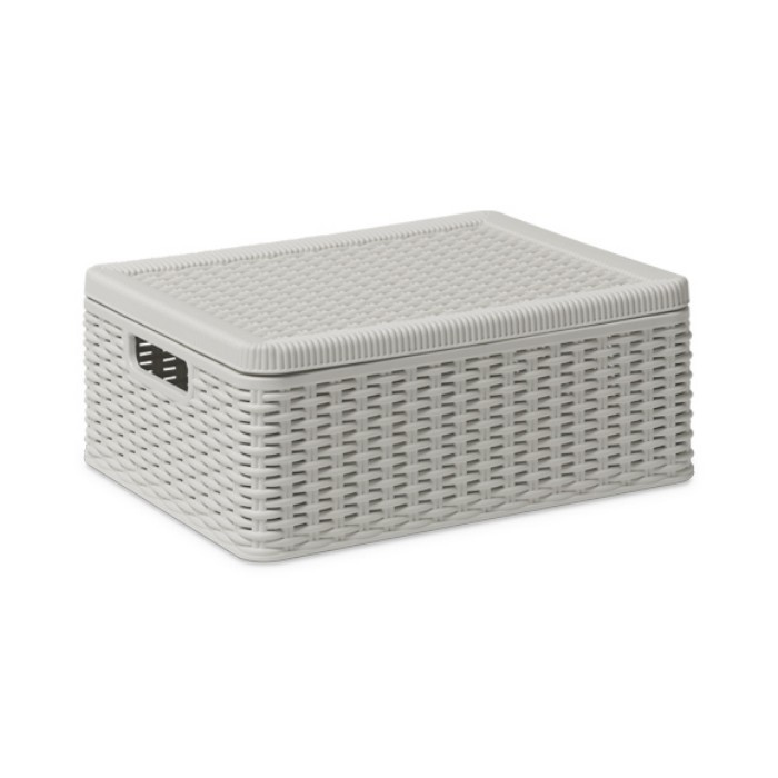 Decora Storage Box White 38Cm X 15Cm Bathroom Accessories Bathrooms