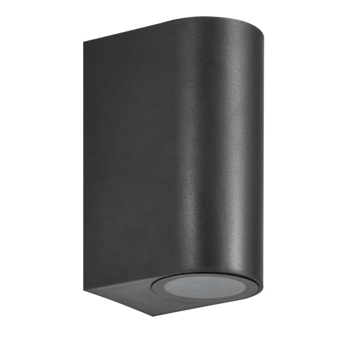 roundplasticwalllightupdownip44gu10 outdoorlighting