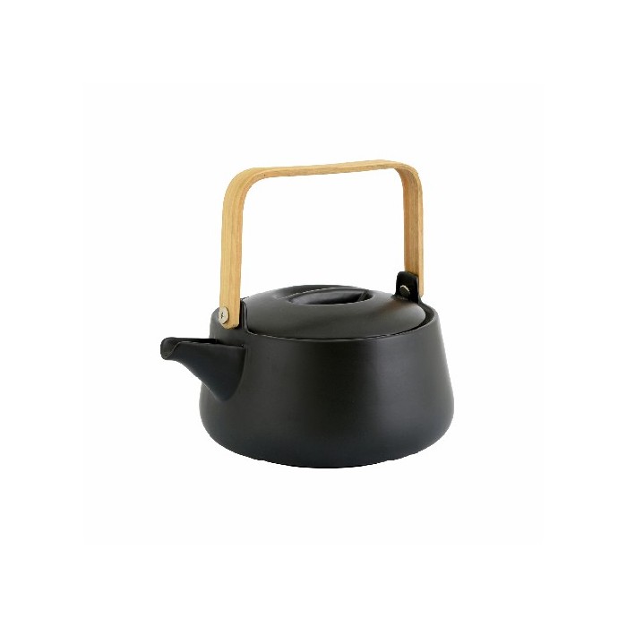 kitchenware/tea-coffee-accessories/promo-point-virgule-porcelain-teapot-with-bamboo-handle-matt-black-1l