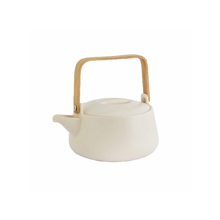kitchenware/tea-coffee-accessories/promo-point-virgule-porcelain-teapot-with-bamboo-handle-matt-white-1l