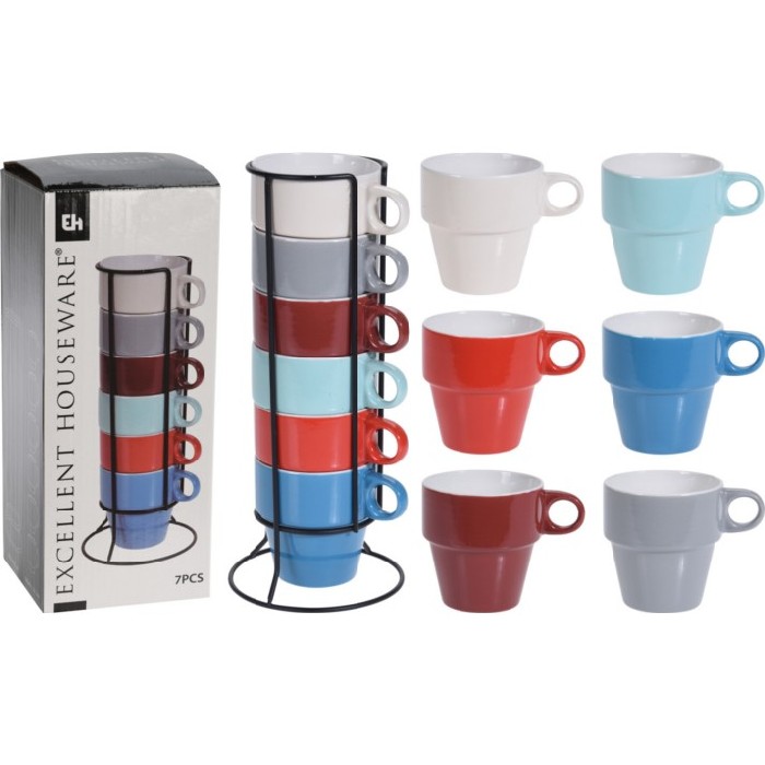 kitchenware/racks-holders-trollies/mug-set-300ml-6pcs-with-holder