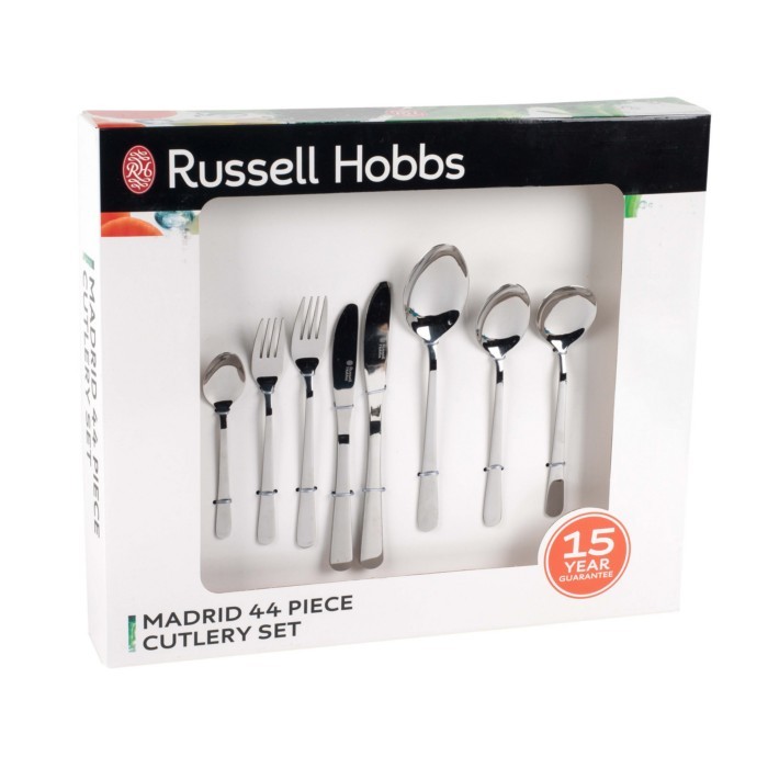 Russell Hobbs Cutlery Set 44Pc Madrid Cutlery Tableware The Atrium