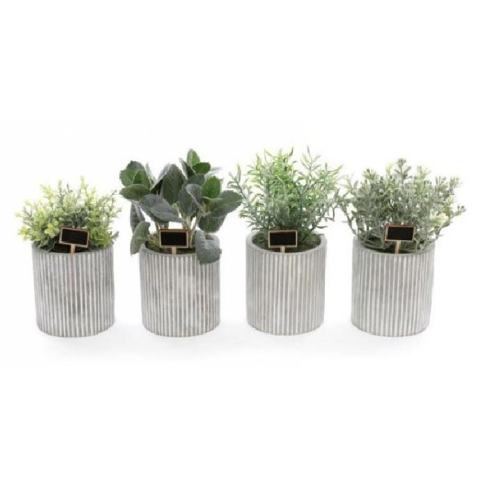 home-decor/indoor-pots-plant-stands/18cm-artificial-herb-in-pot