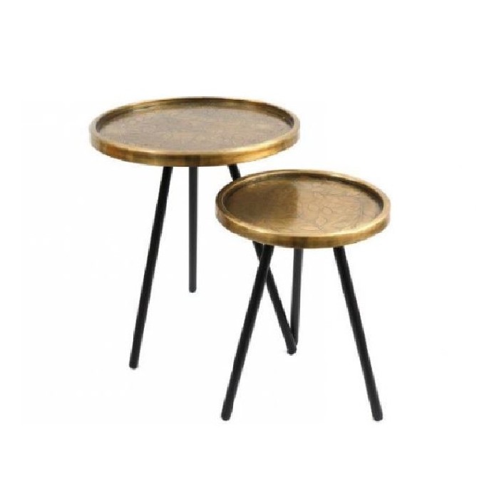 living/coffee-tables/table-set-of-2-gold-colour-leaf-tables