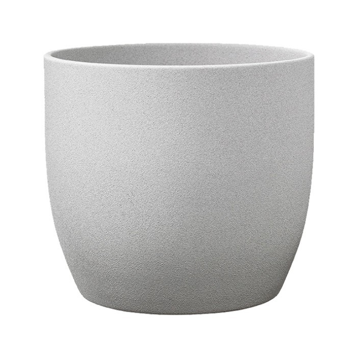 grey stone effect plant pots