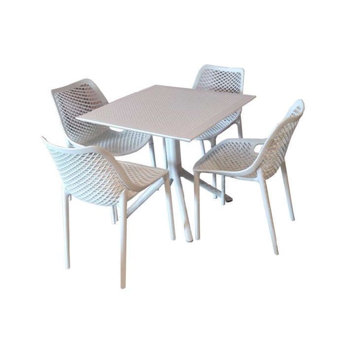 sale-sky-dining-set-x4-white | dining-sets | outdoor | The Atrium