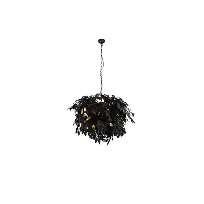 lighting/ceiling-lamps/trio-chandelier-leavy-4xe14-blackgold