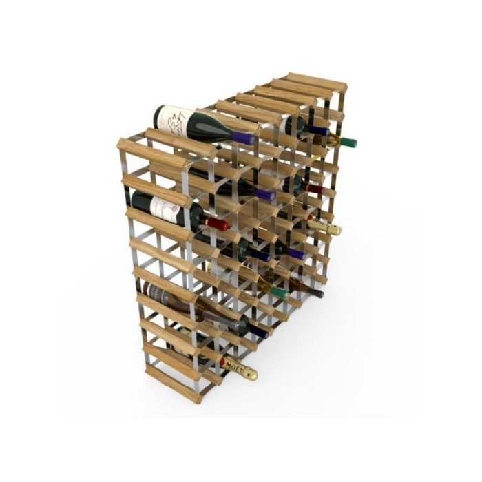 kitchenware/racks-holders-trollies/light-oak-pine-72-bottle-wine-rack-kit