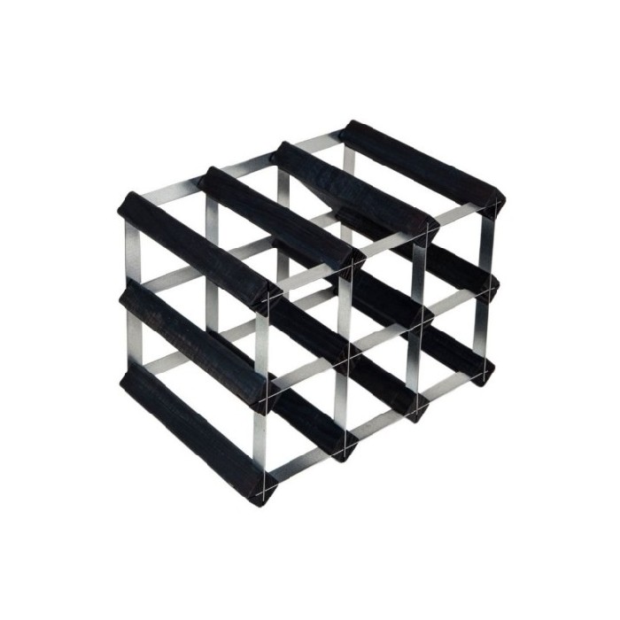 kitchenware/racks-holders-trollies/black-ask-pine-9-bottles-wine-rack